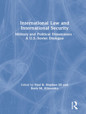 cover image of International Law and International Security